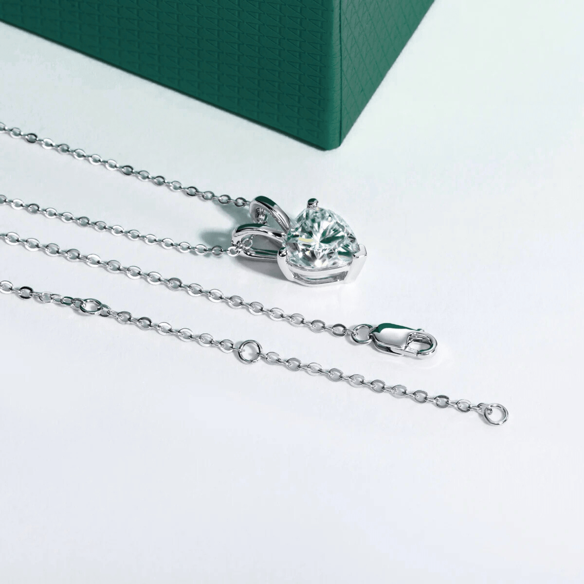 Colar Coração Moissanite Moissanite - Momi Jewel