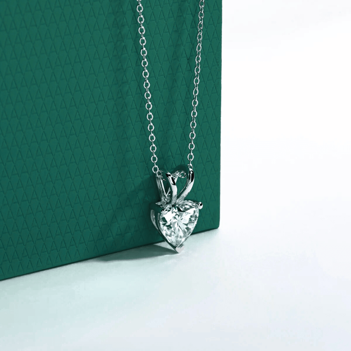 Colar Coração Moissanite Moissanite - Momi Jewel