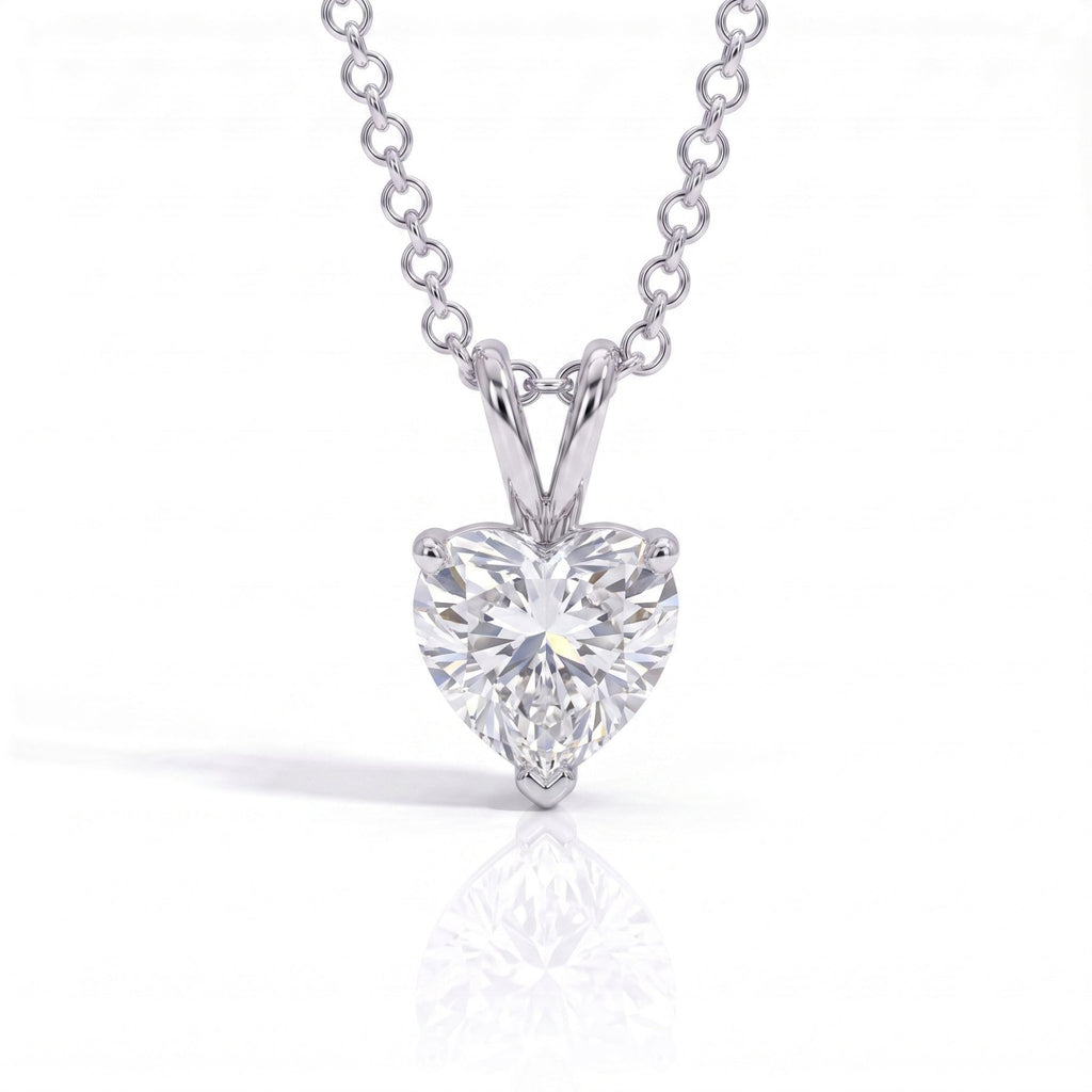 Colar Coração Moissanite Moissanite - Momi Jewel