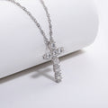 Colar Cruz Moissanite Moissanite - Momi Jewel