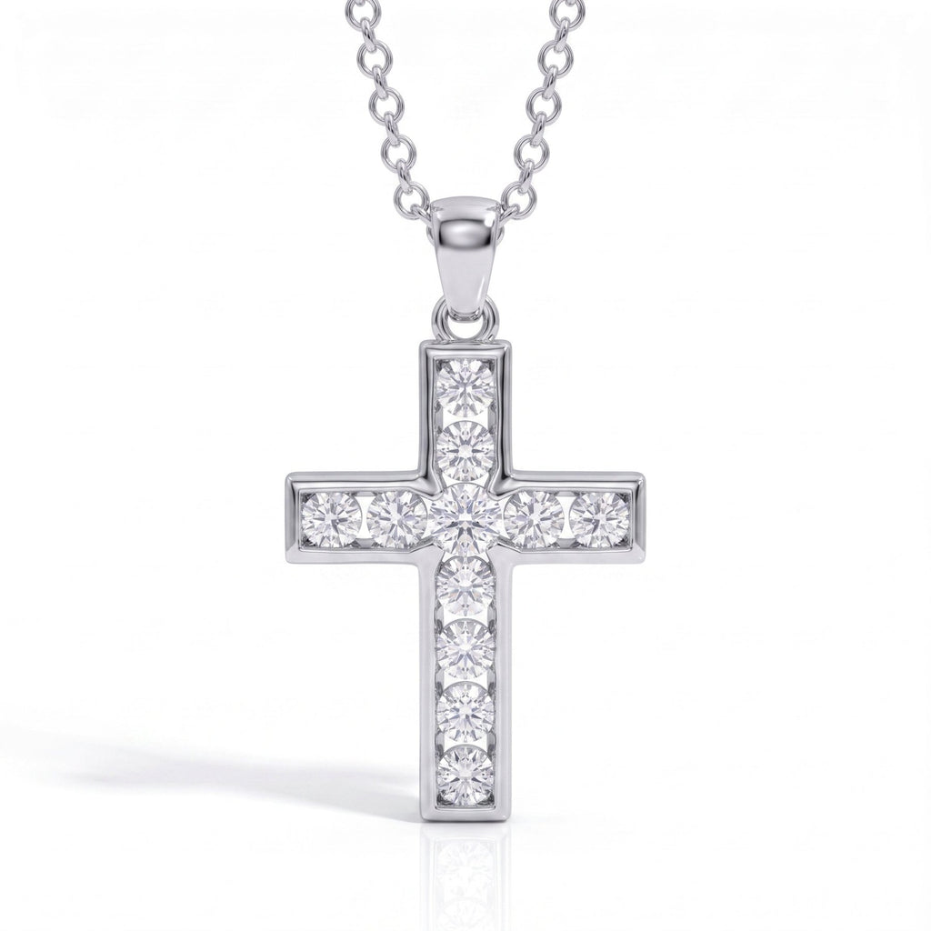 Colar Cruz Preciosa Moissanite Moissanite - Momi Jewel