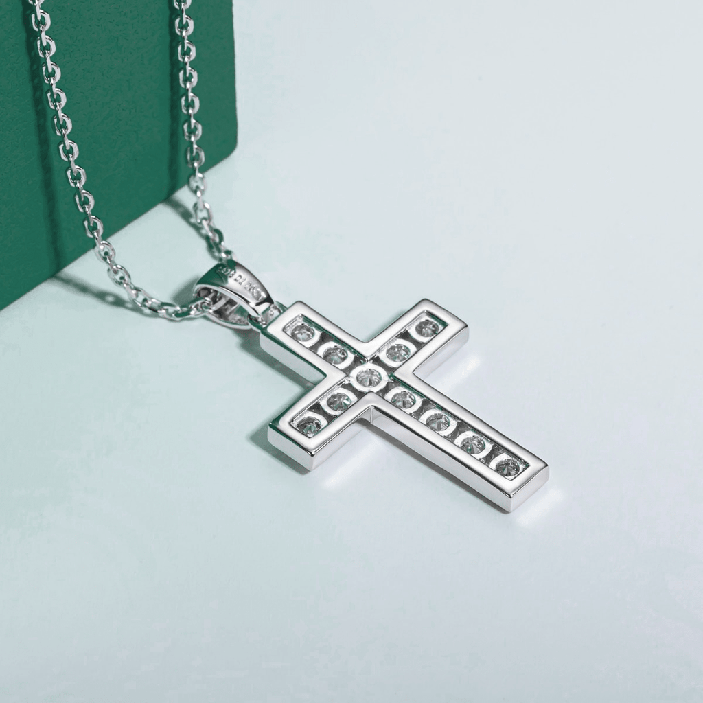 Colar Cruz Preciosa Moissanite Moissanite - Momi Jewel