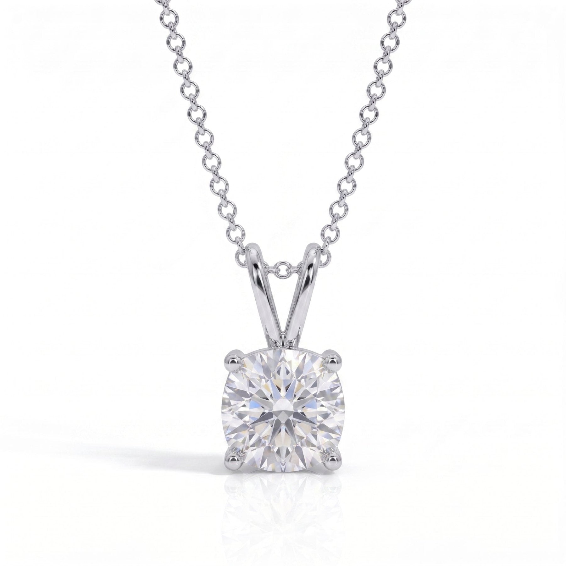 Colar Cushion Moissanite Moissanite - Momi Jewel