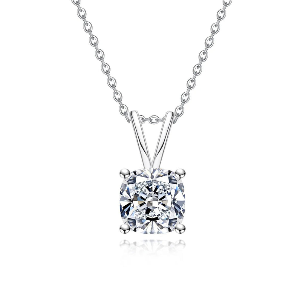 Colar Cushion Moissanite Moissanite - Momi Jewel