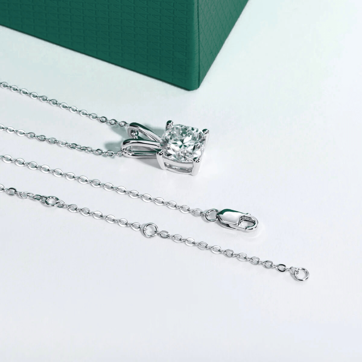 Colar Cushion Moissanite Moissanite - Momi Jewel