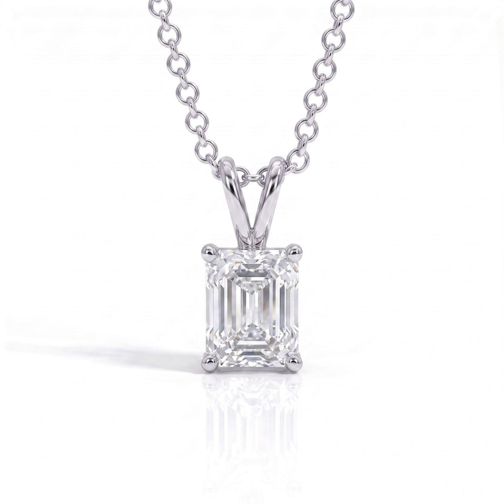 Colar Esmeralda Moissanite Moissanite - Momi Jewel