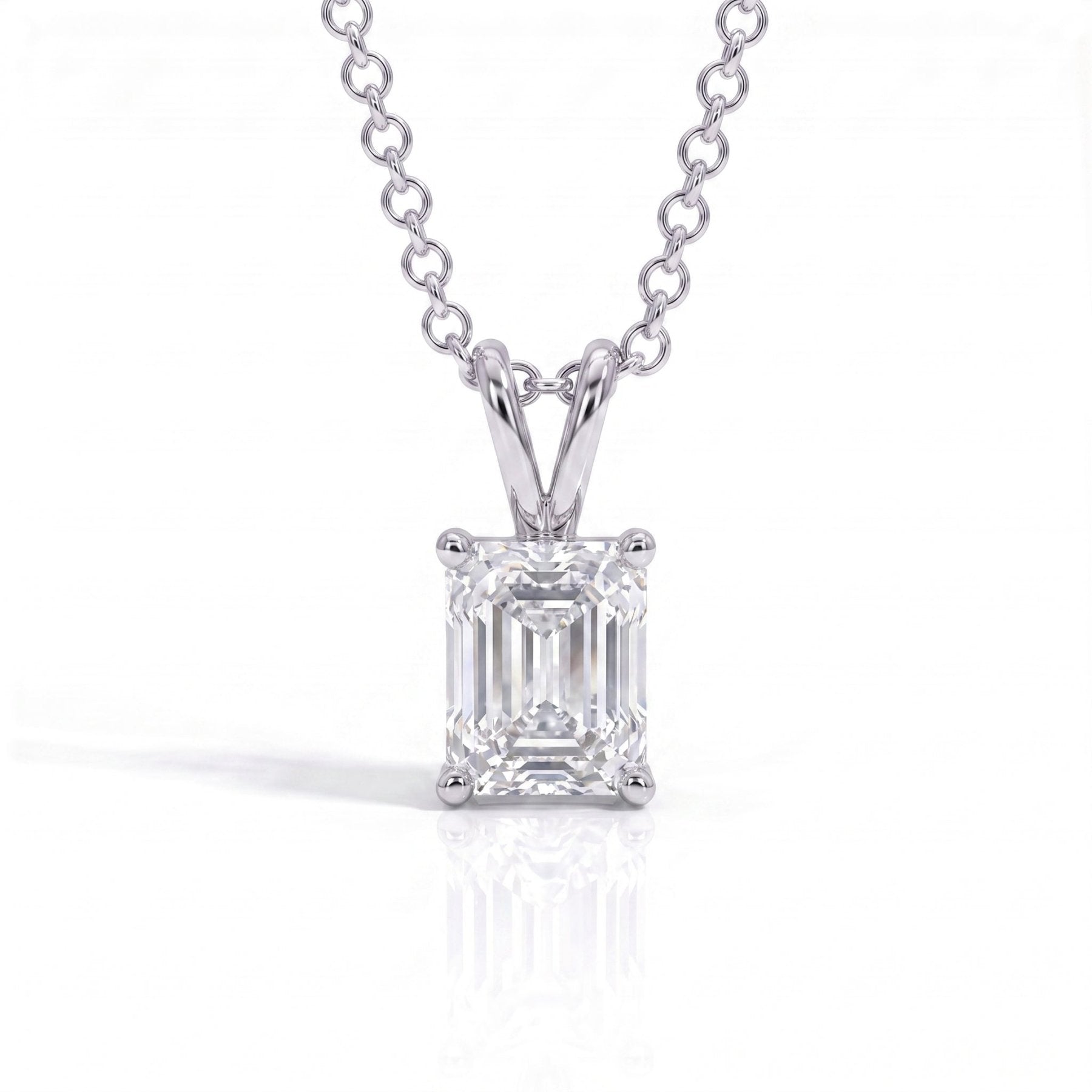Colar Esmeralda Moissanite Moissanite - Momi Jewel