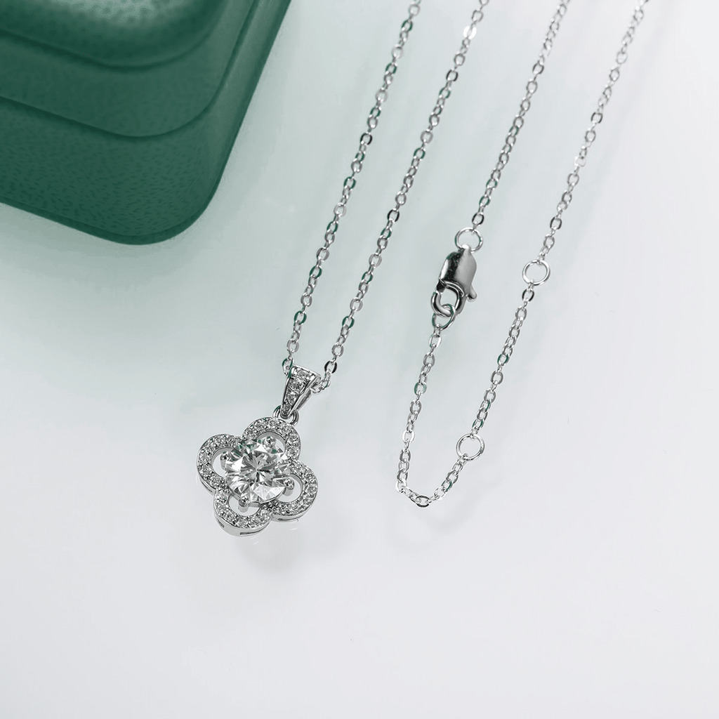Colar Flower Moissanite Moissanite - Momi Jewel