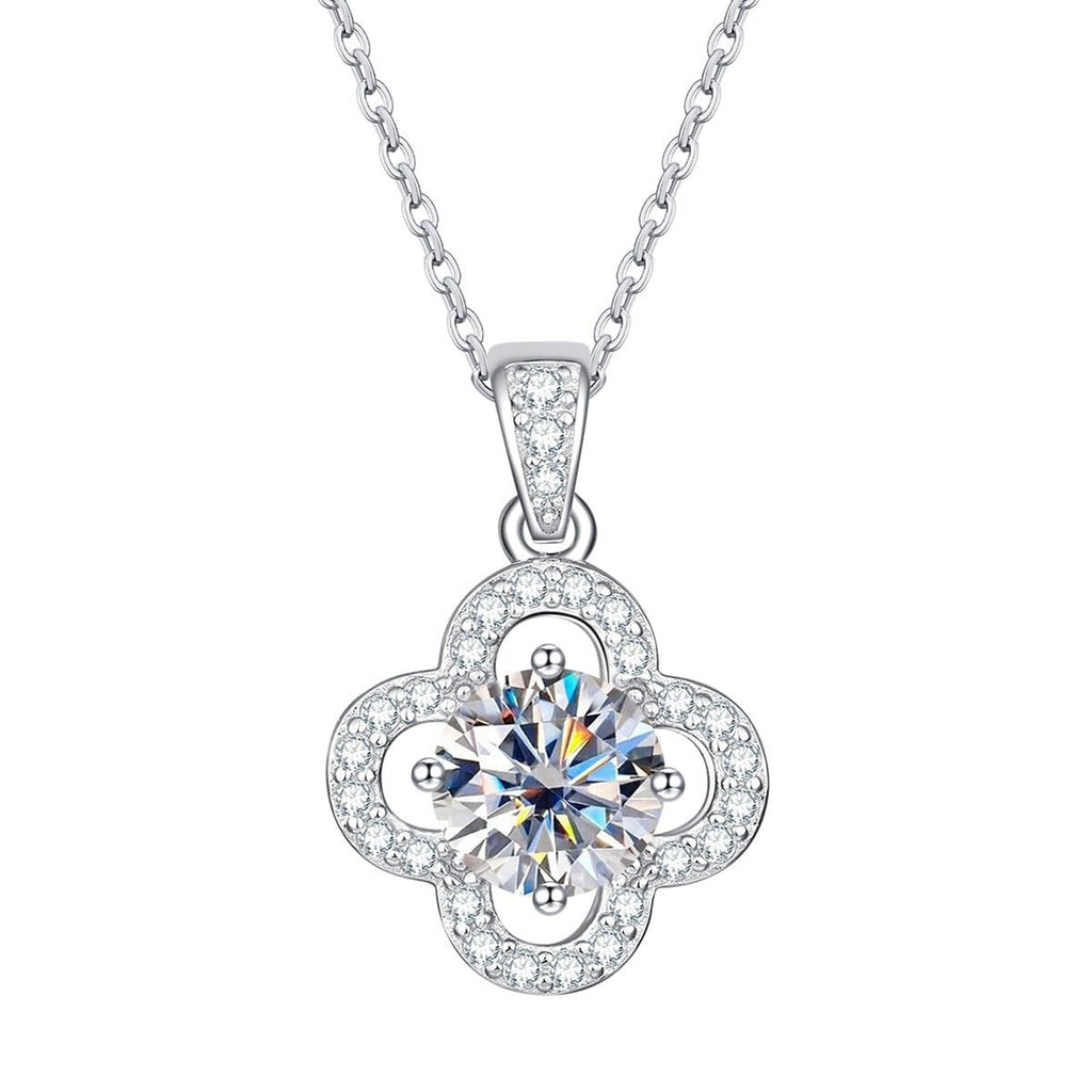 Colar Flower Moissanite Moissanite - Momi Jewel