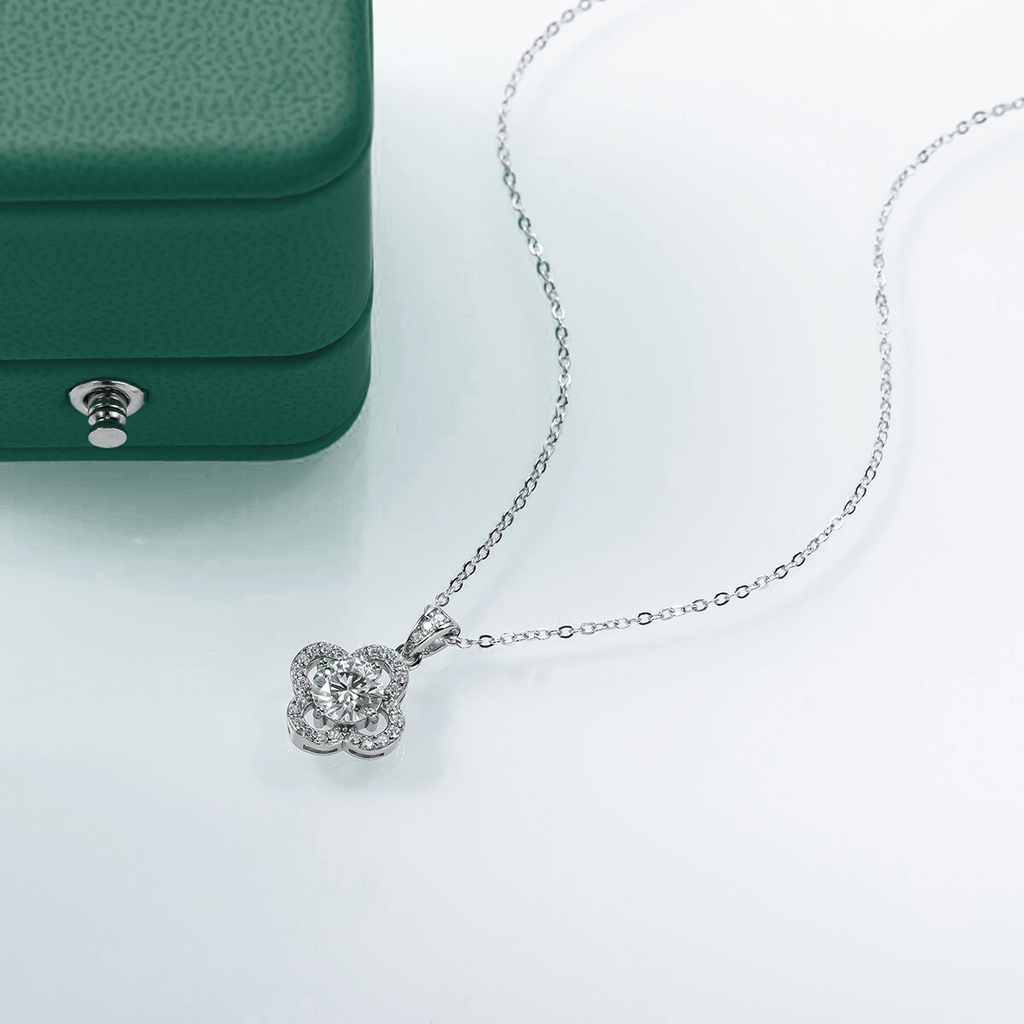 Colar Flower Moissanite Moissanite - Momi Jewel