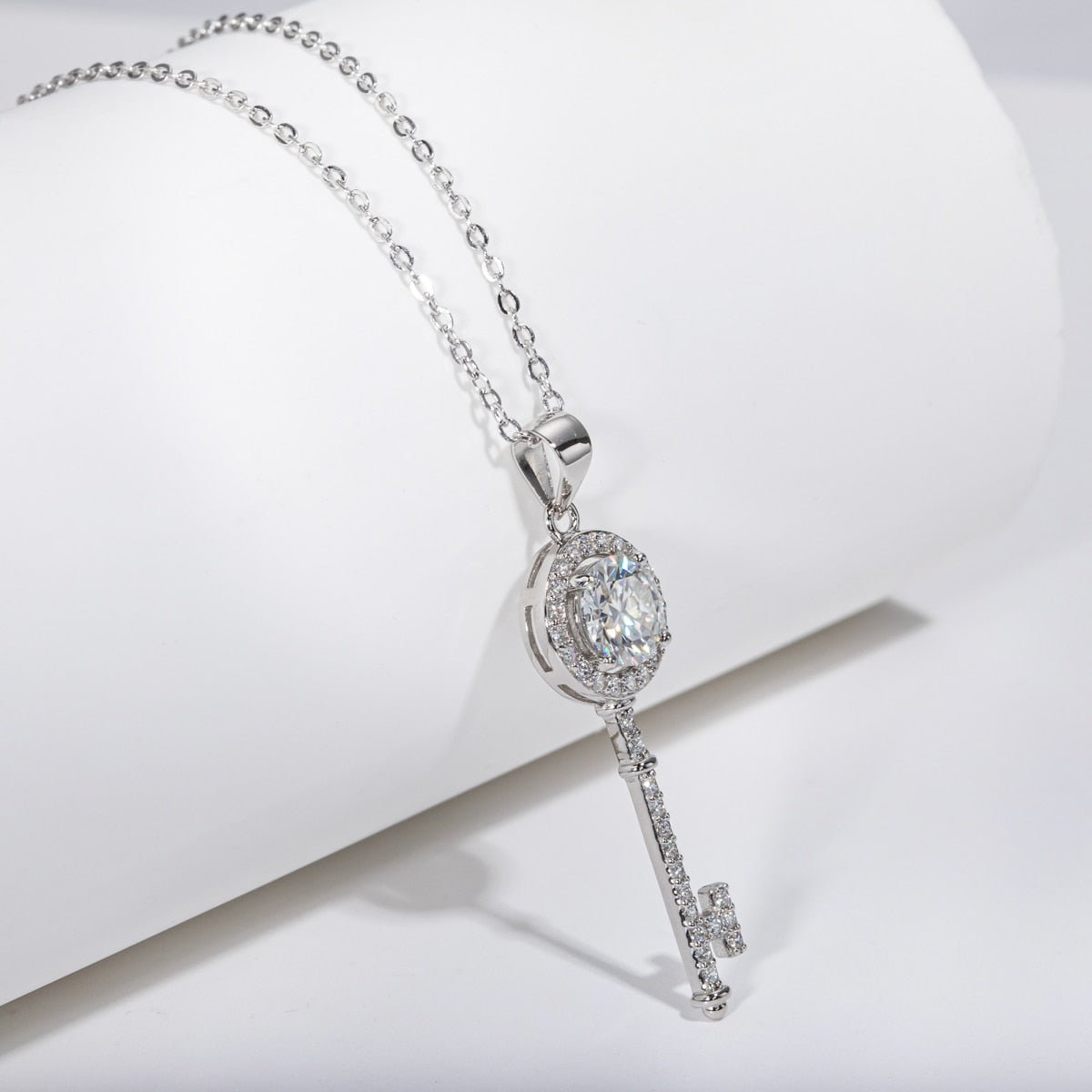 Colar Key Moissanite Moissanite - Momi Jewel