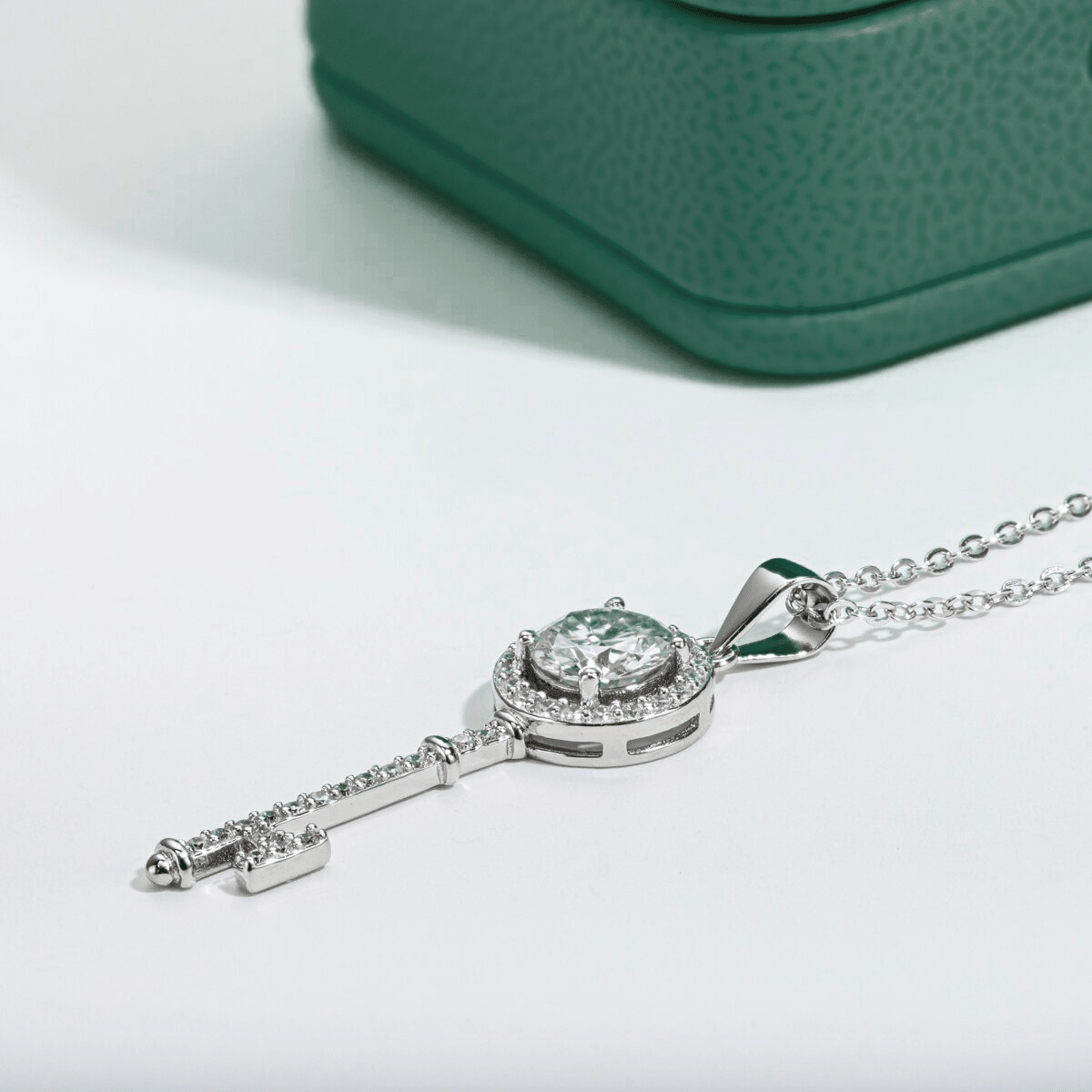 Colar Key Moissanite Moissanite - Momi Jewel