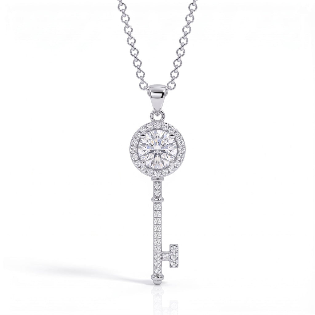Colar Key Moissanite Moissanite - Momi Jewel