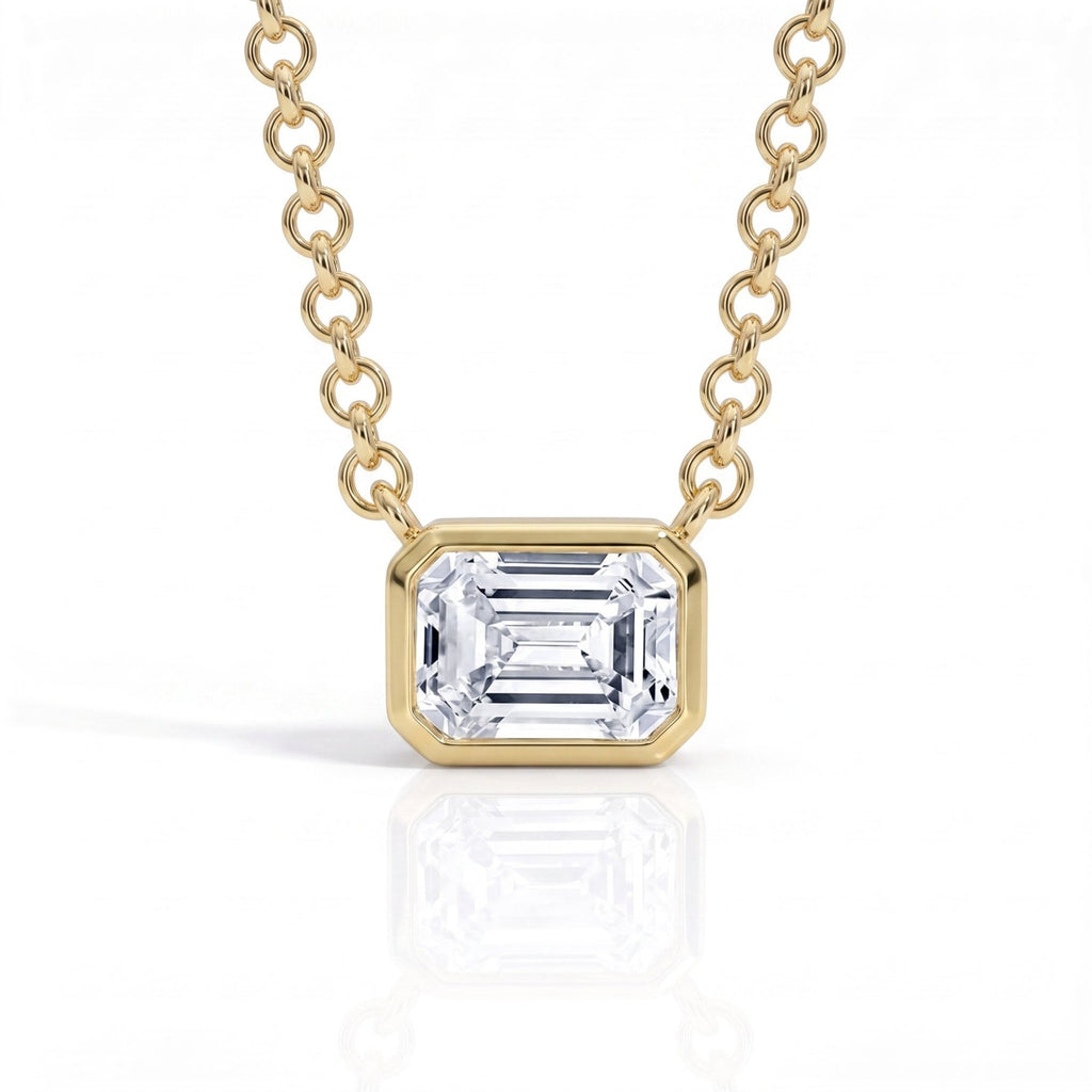 Colar Lauren Gold Moissanite Moissanite - Momi Jewel