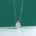 Colar Oval Moissanite Moissanite - Momi Jewel