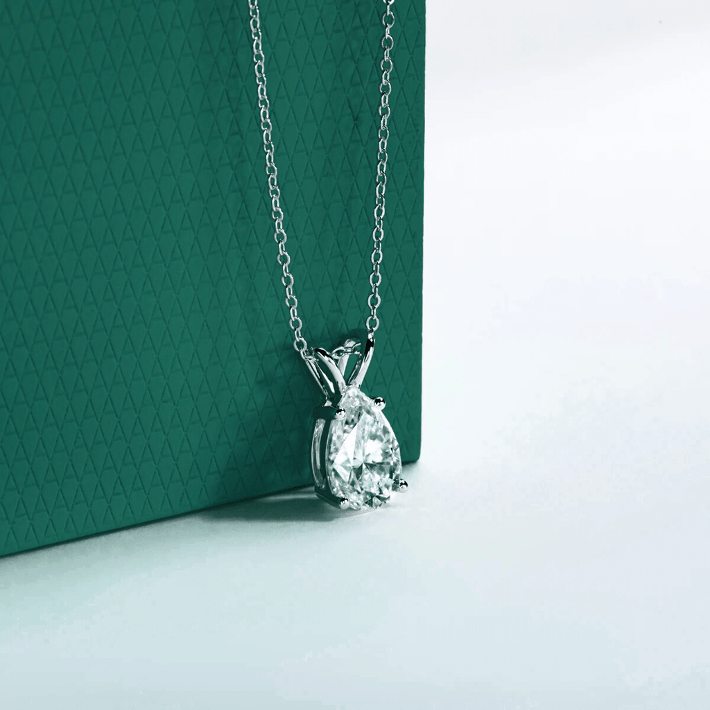 Colar Pera Moissanite Moissanite - Momi Jewel