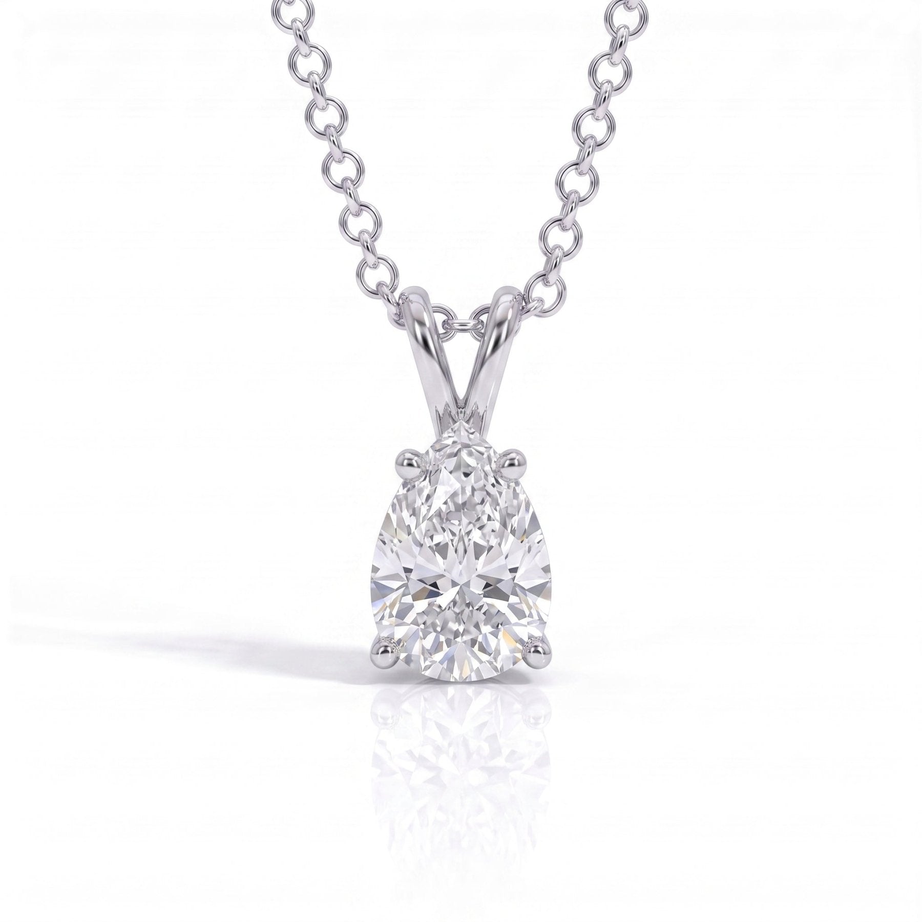 Colar Pera Moissanite Moissanite - Momi Jewel