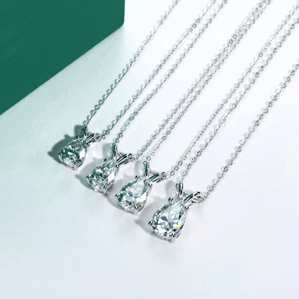 Colar Pera Moissanite Moissanite - Momi Jewel