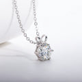 Colar Ponto de Luz 6 Garras Moissanite Moissanite - Momi Jewel