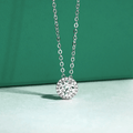 Colar Round Moissanite Moissanite - Momi Jewel
