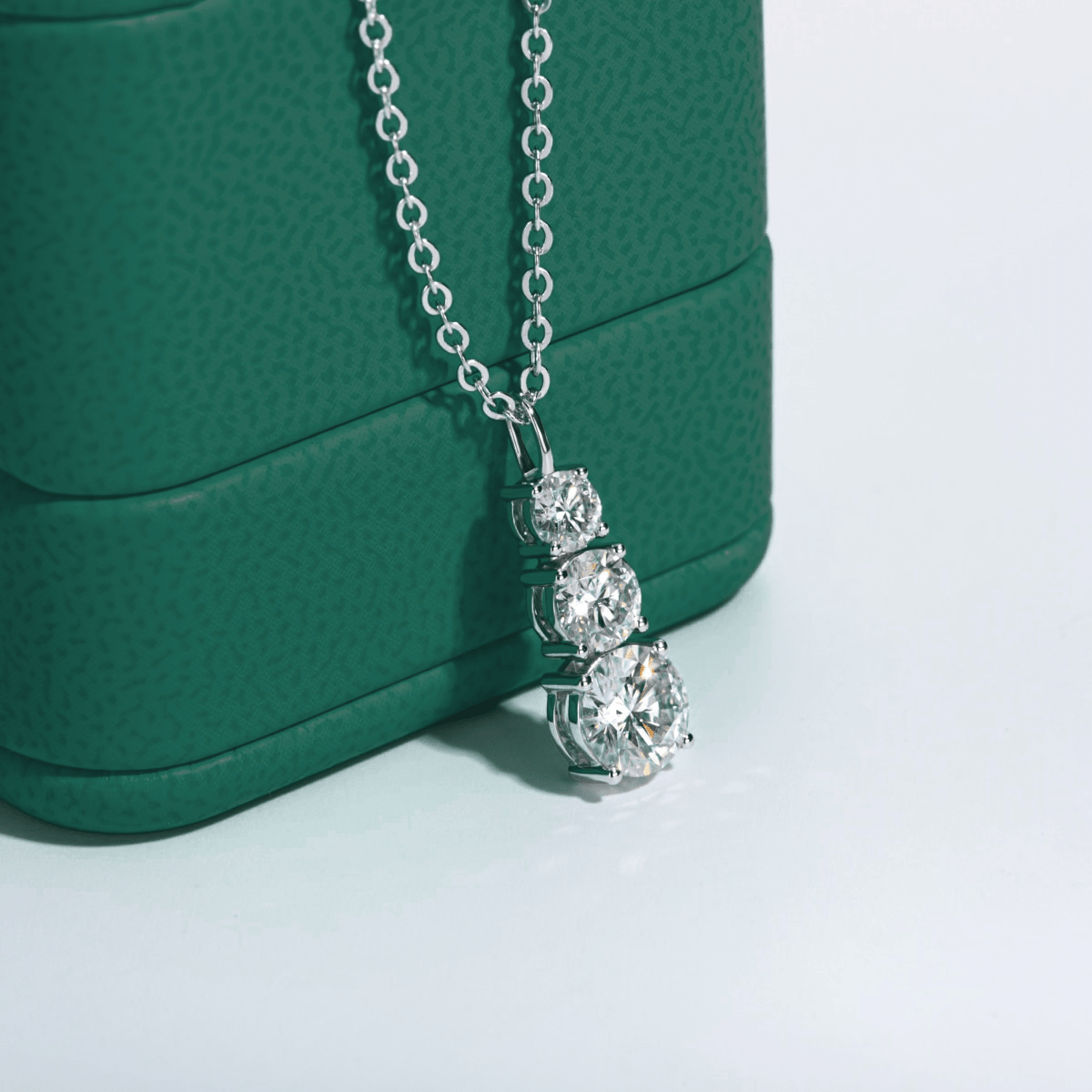 Colar Trilogy Brilhante Moissanite Moissanite - Momi Jewel