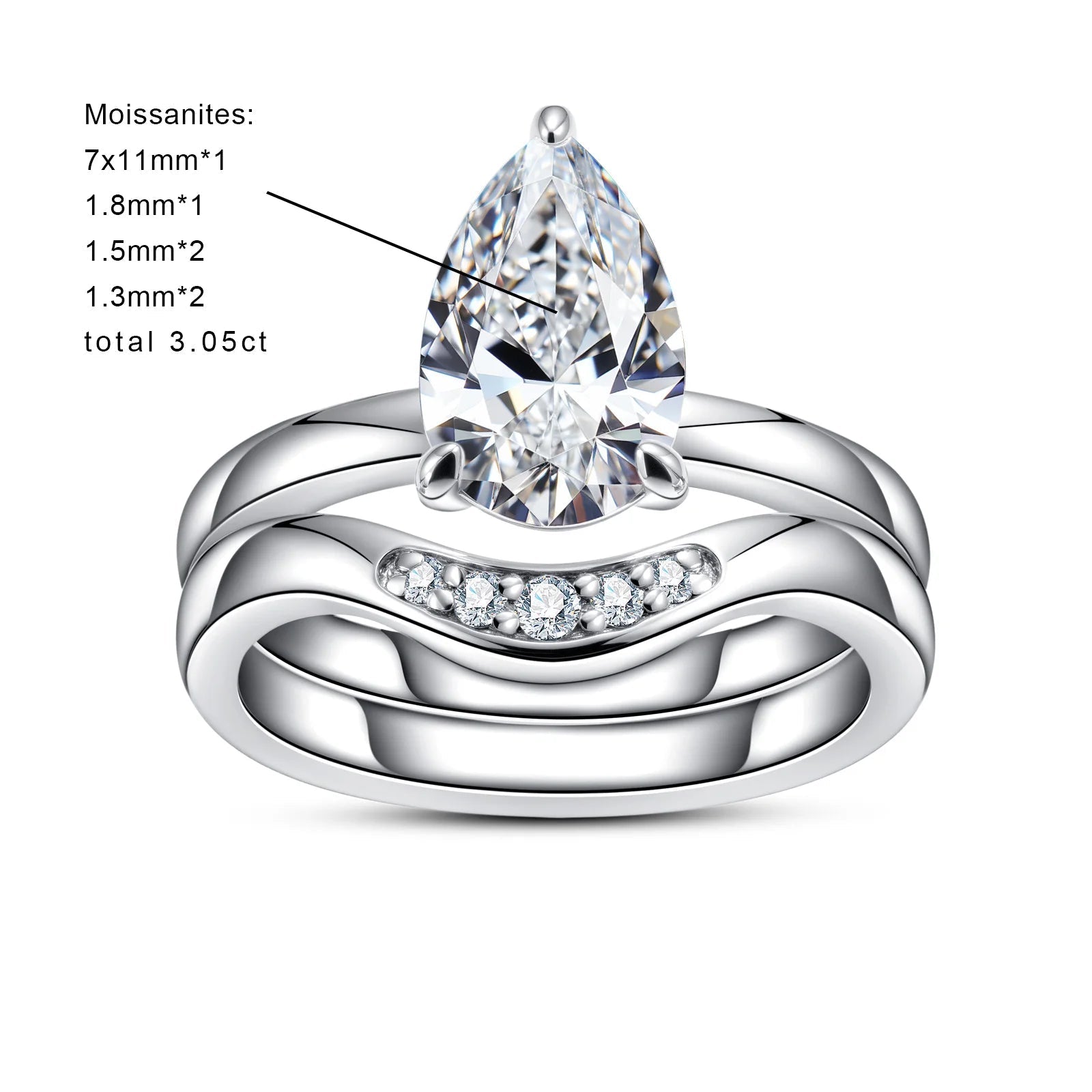 Conjunto Amora Moissanite Moissanite - Momi Jewel