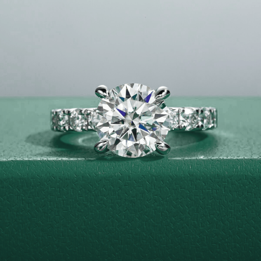 Conjunto Anel Jasmin e Aliança Wedding Moissanite - Momi Jewel