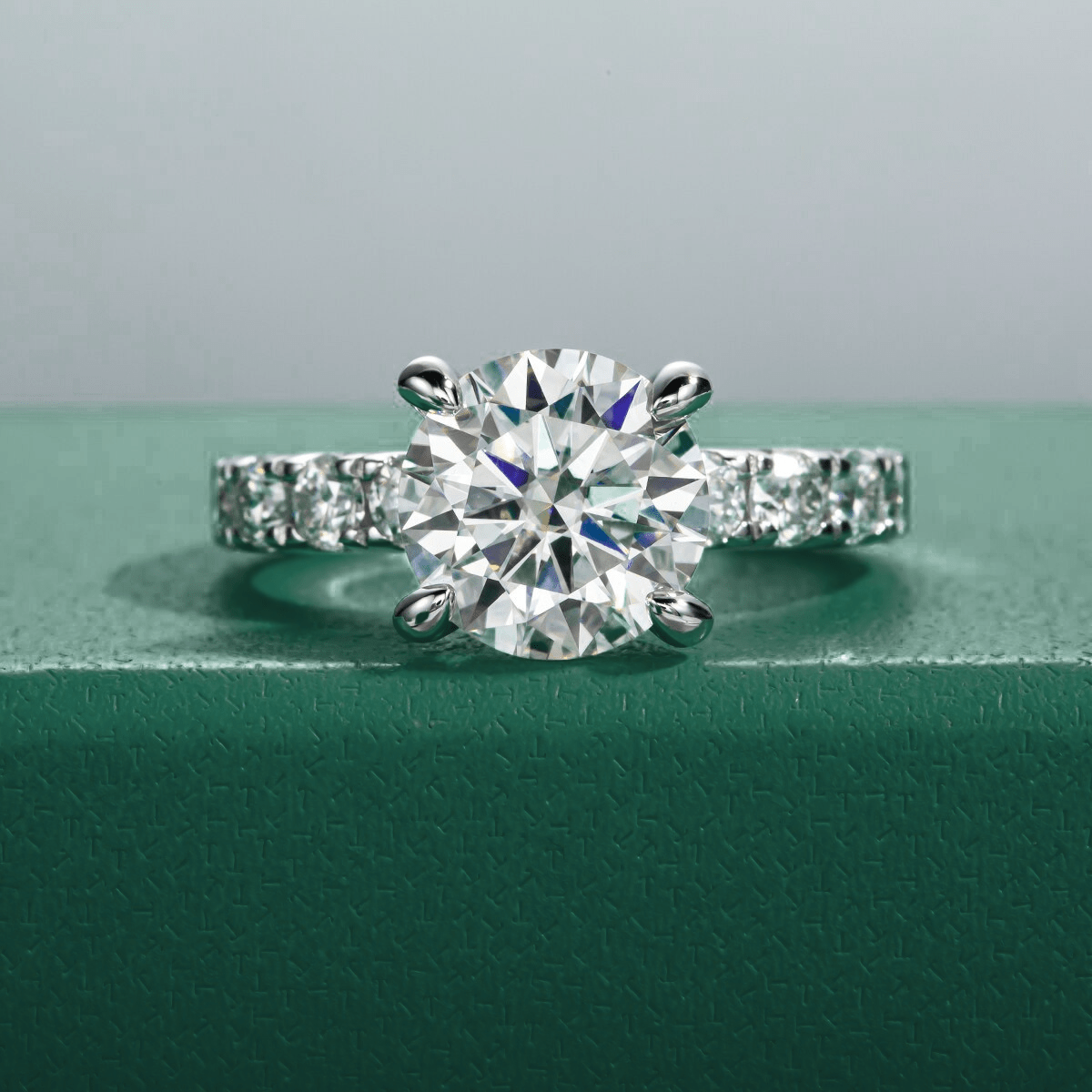 Conjunto Anel Jasmin e Aliança Wedding Moissanite - Momi Jewel