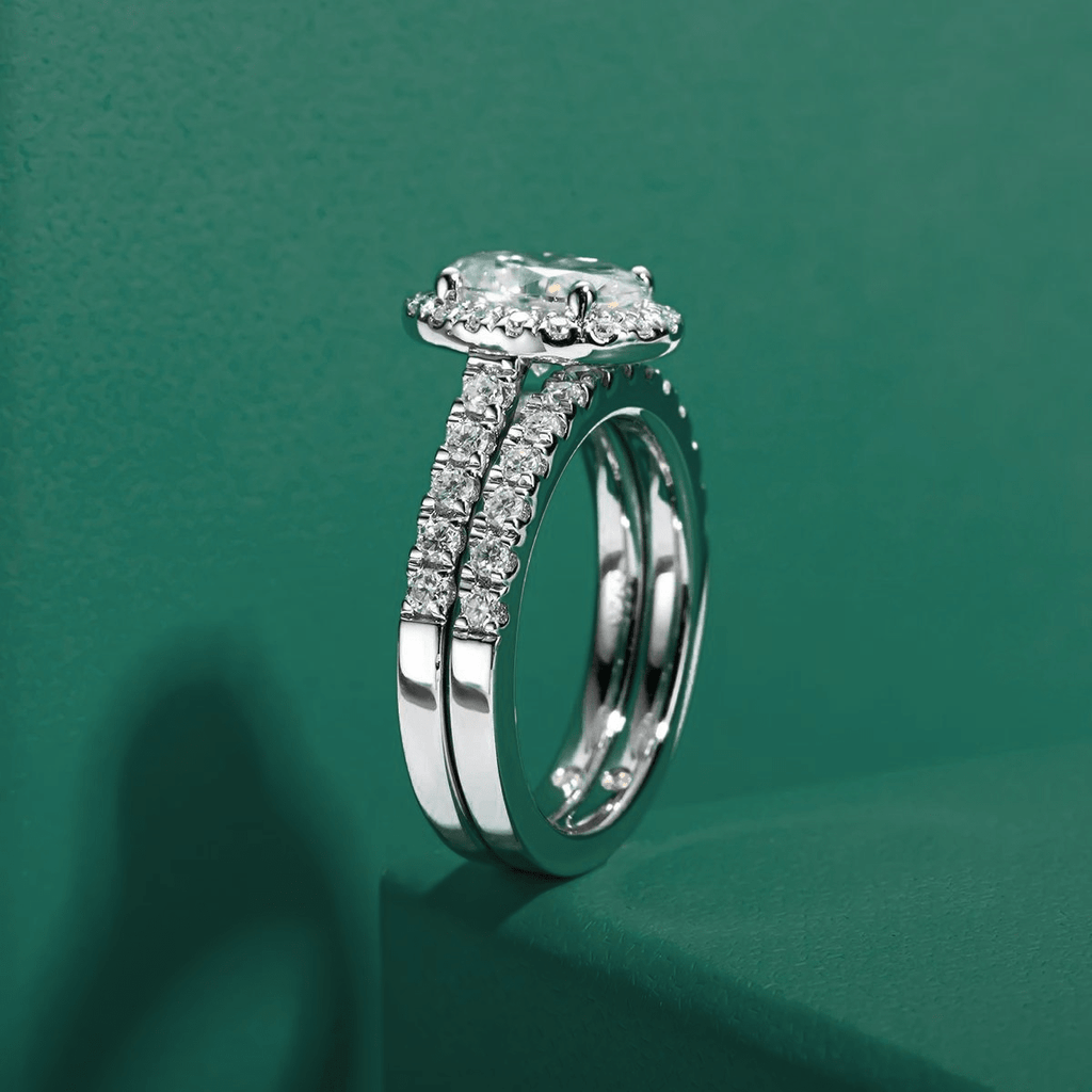 Conjunto Oval Moissanite Moissanite - Momi Jewel