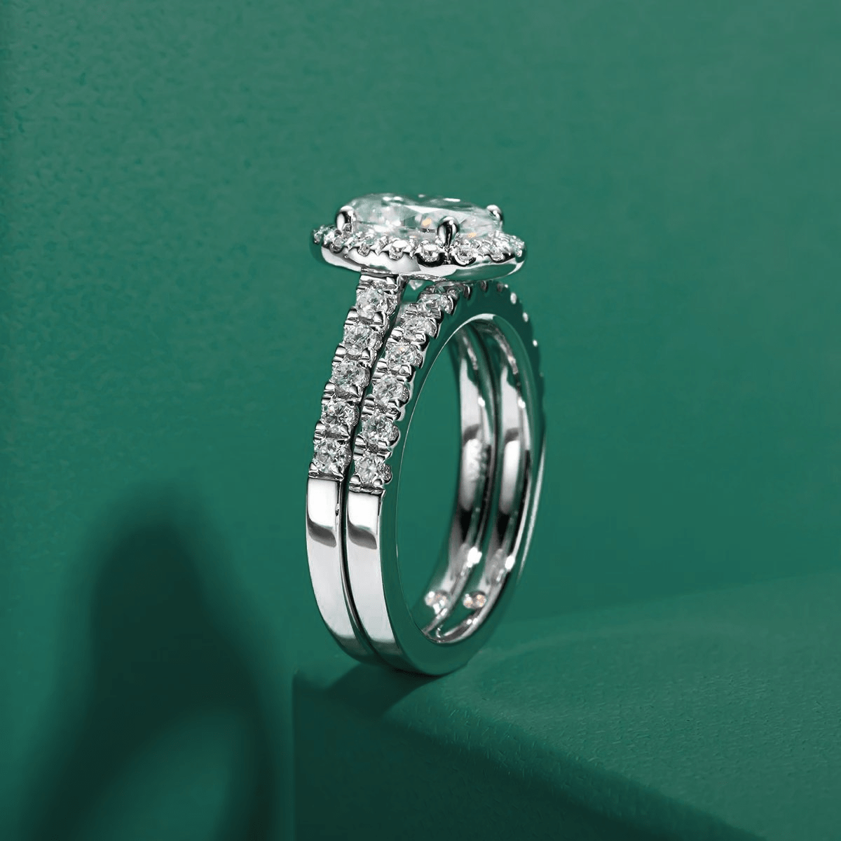 Conjunto Oval Moissanite Moissanite - Momi Jewel
