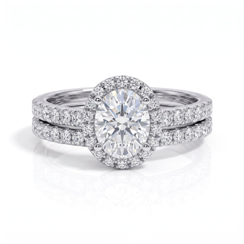 Conjunto Oval Moissanite Moissanite - Momi Jewel