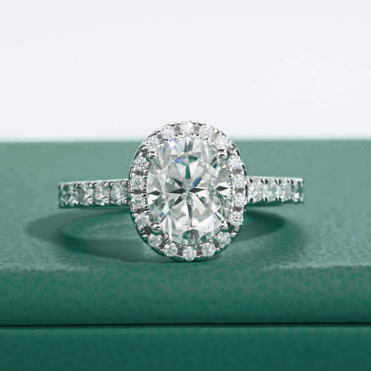Conjunto Oval Moissanite Moissanite - Momi Jewel