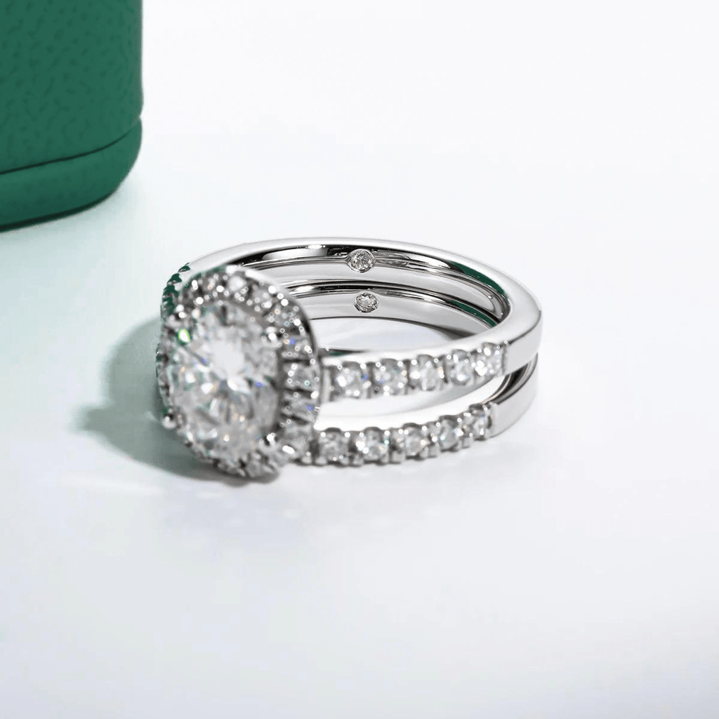 Conjunto Oval Moissanite Moissanite - Momi Jewel