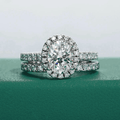 Conjunto Oval Moissanite Moissanite - Momi Jewel