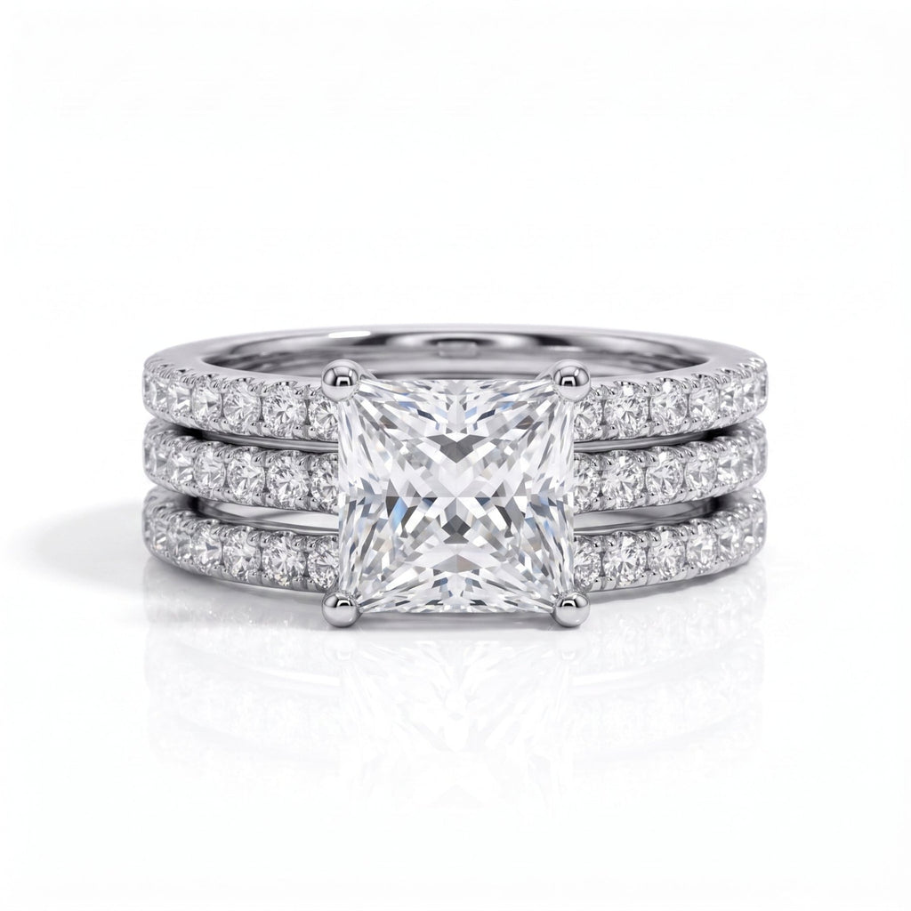 Conjunto Princess Moissanite Moissanite - Momi Jewel