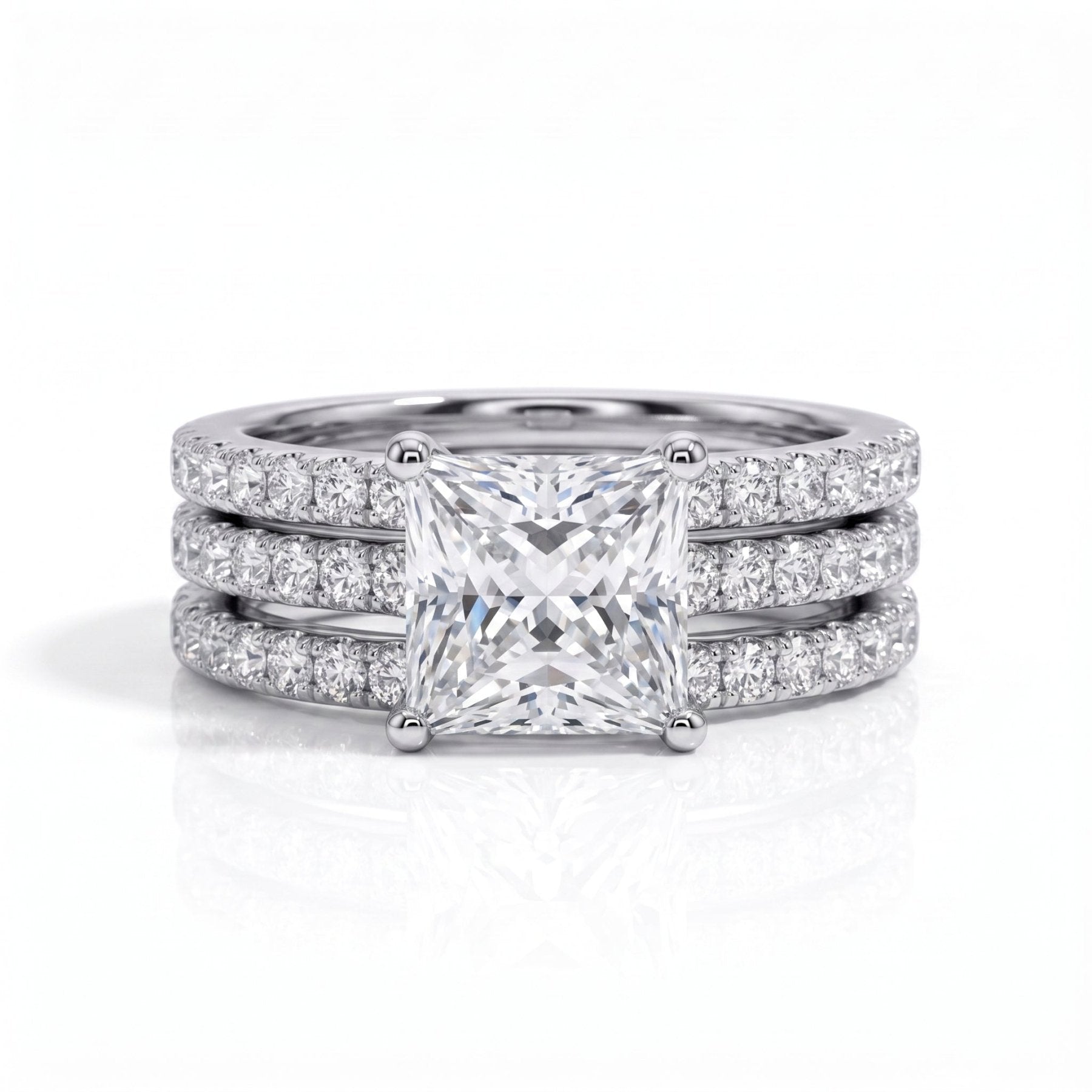 Conjunto Princess Moissanite Moissanite - Momi Jewel