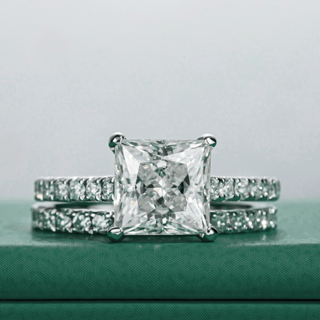 Conjunto Princess Moissanite Moissanite - Momi Jewel