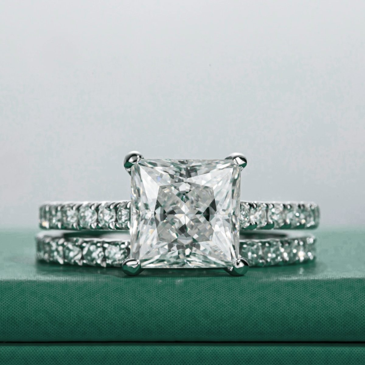 Conjunto Princess Moissanite Moissanite - Momi Jewel