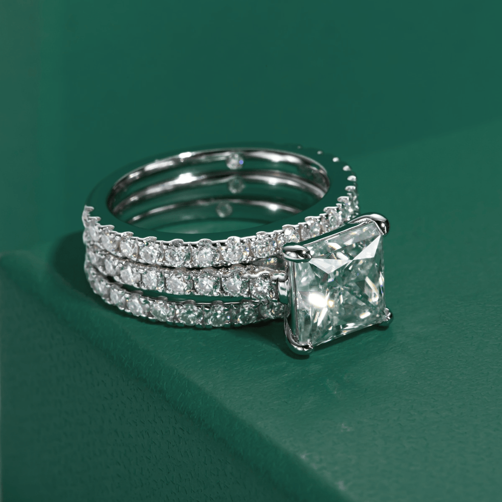 Conjunto Princess Moissanite Moissanite - Momi Jewel