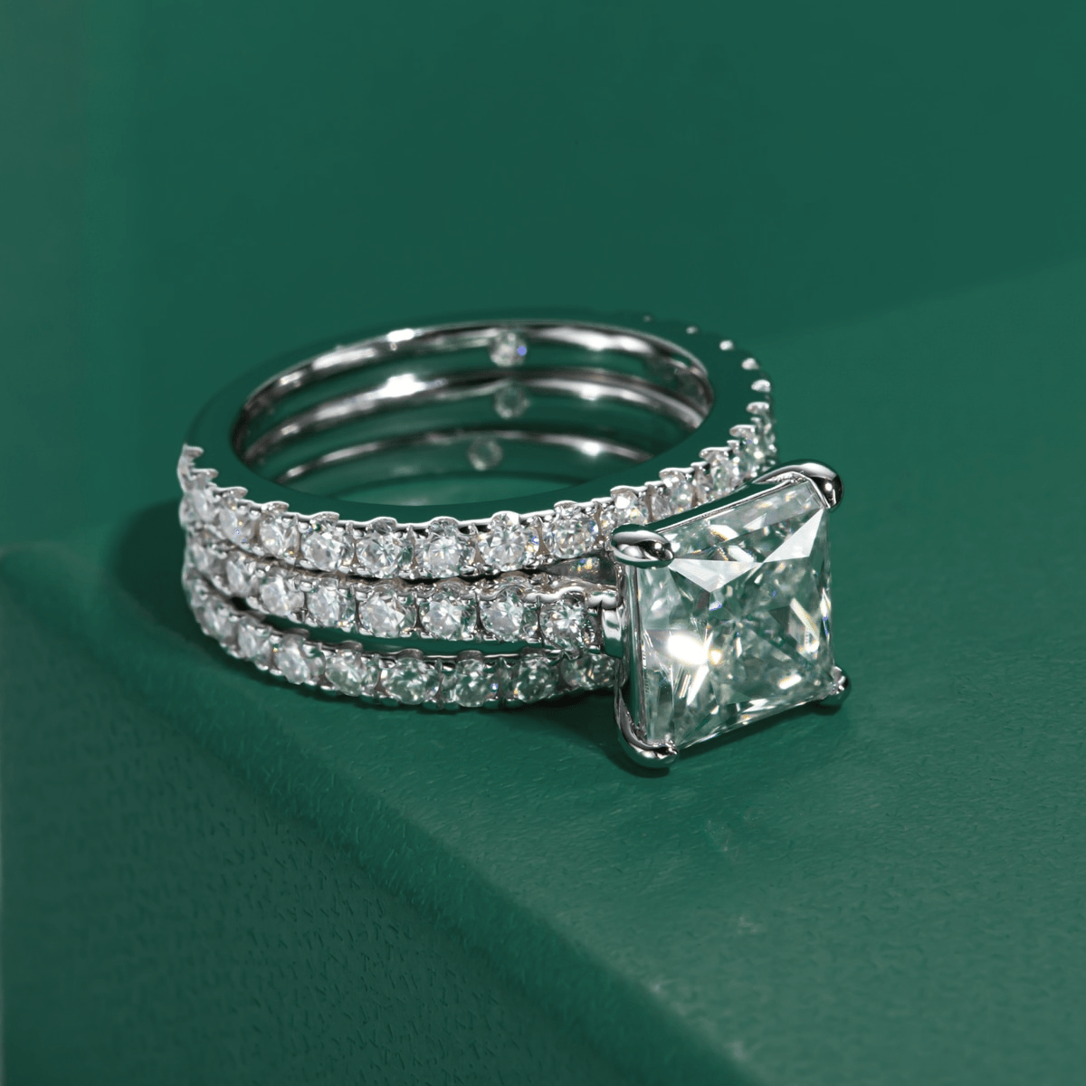 Conjunto Princess Moissanite Moissanite - Momi Jewel
