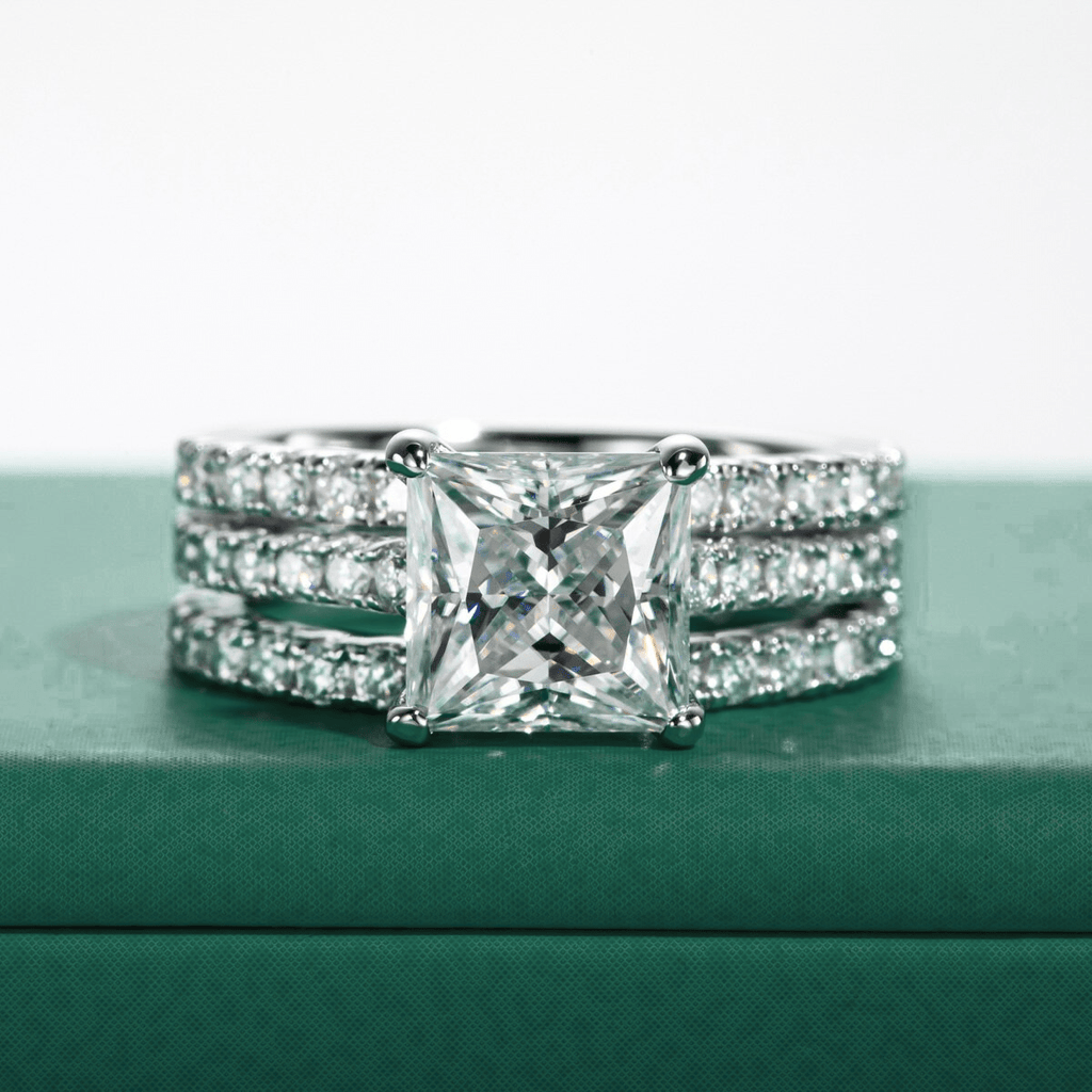 Conjunto Princess Moissanite Moissanite - Momi Jewel