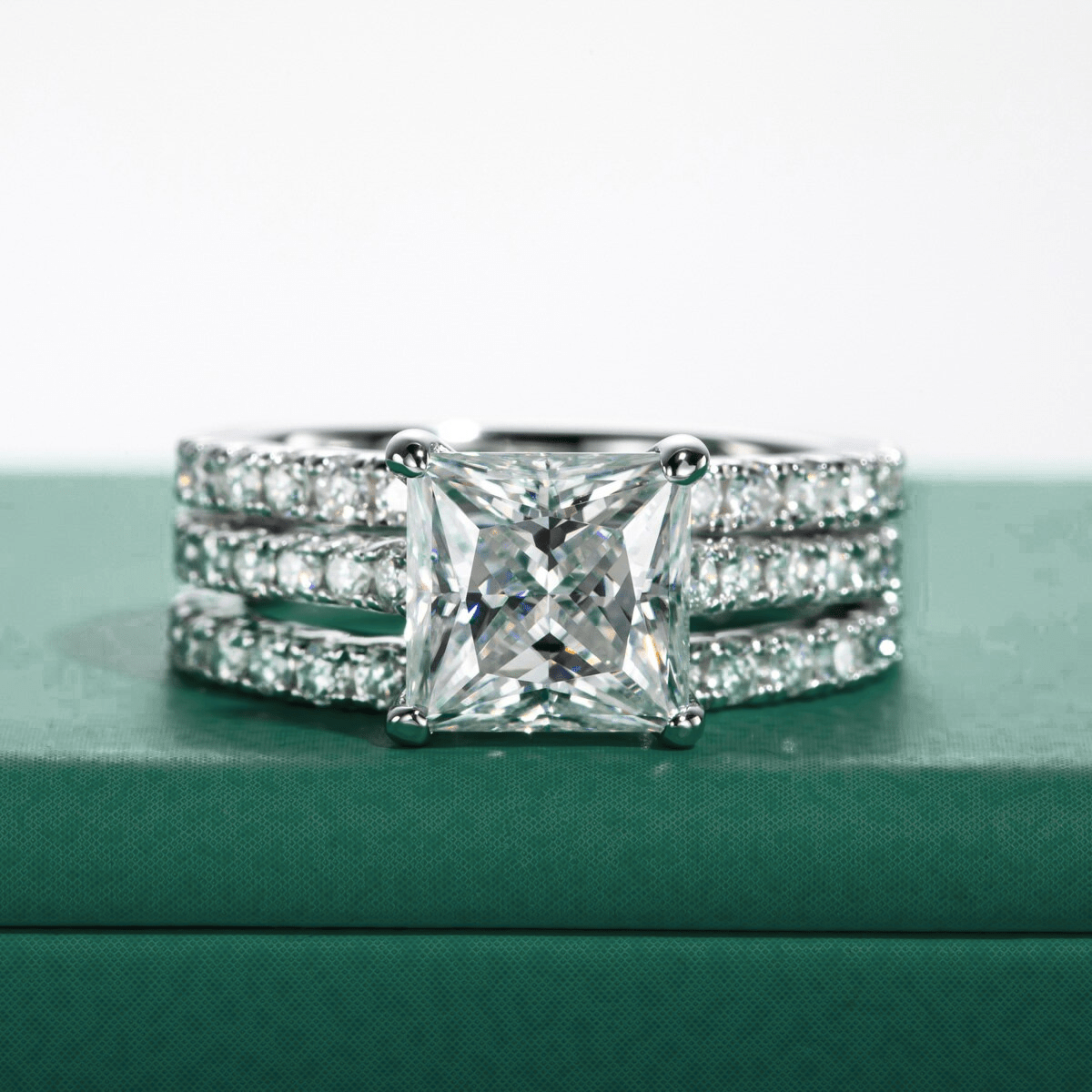 Conjunto Princess Moissanite Moissanite - Momi Jewel