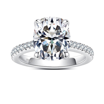 Anel Promise Cushion Moissanite