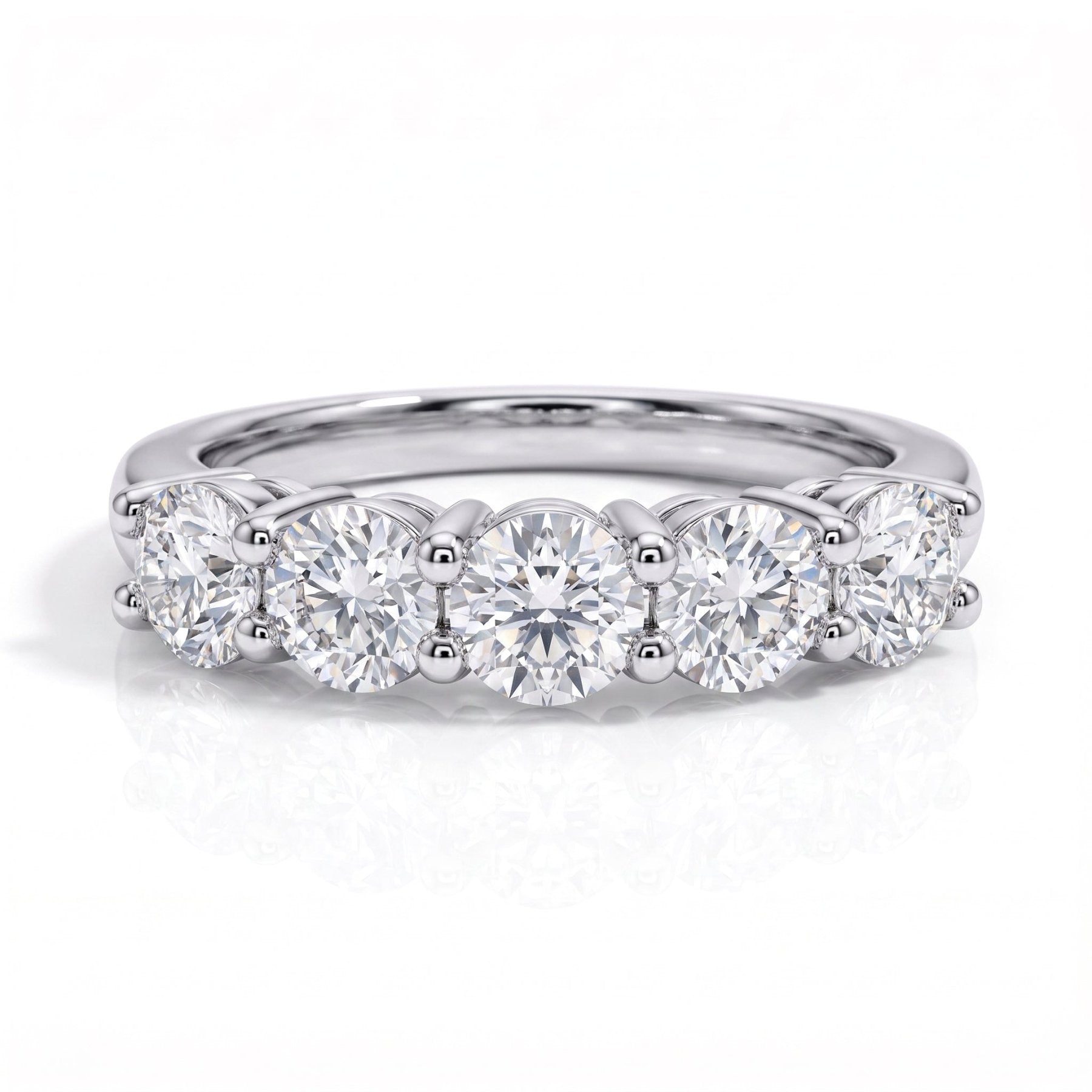 Meia Aliança 150 Pontos Moissanite Moissanite - Momi Jewel