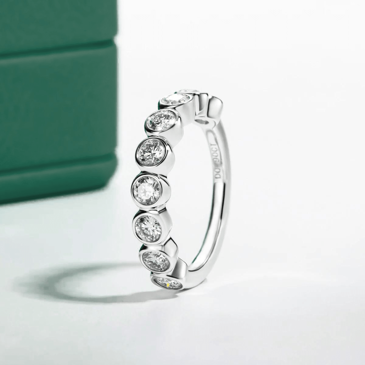 Meia Aliança Harmony Moissanite Moissanite - Momi Jewel