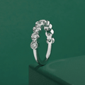 Meia Aliança Harmony Moissanite Moissanite - Momi Jewel