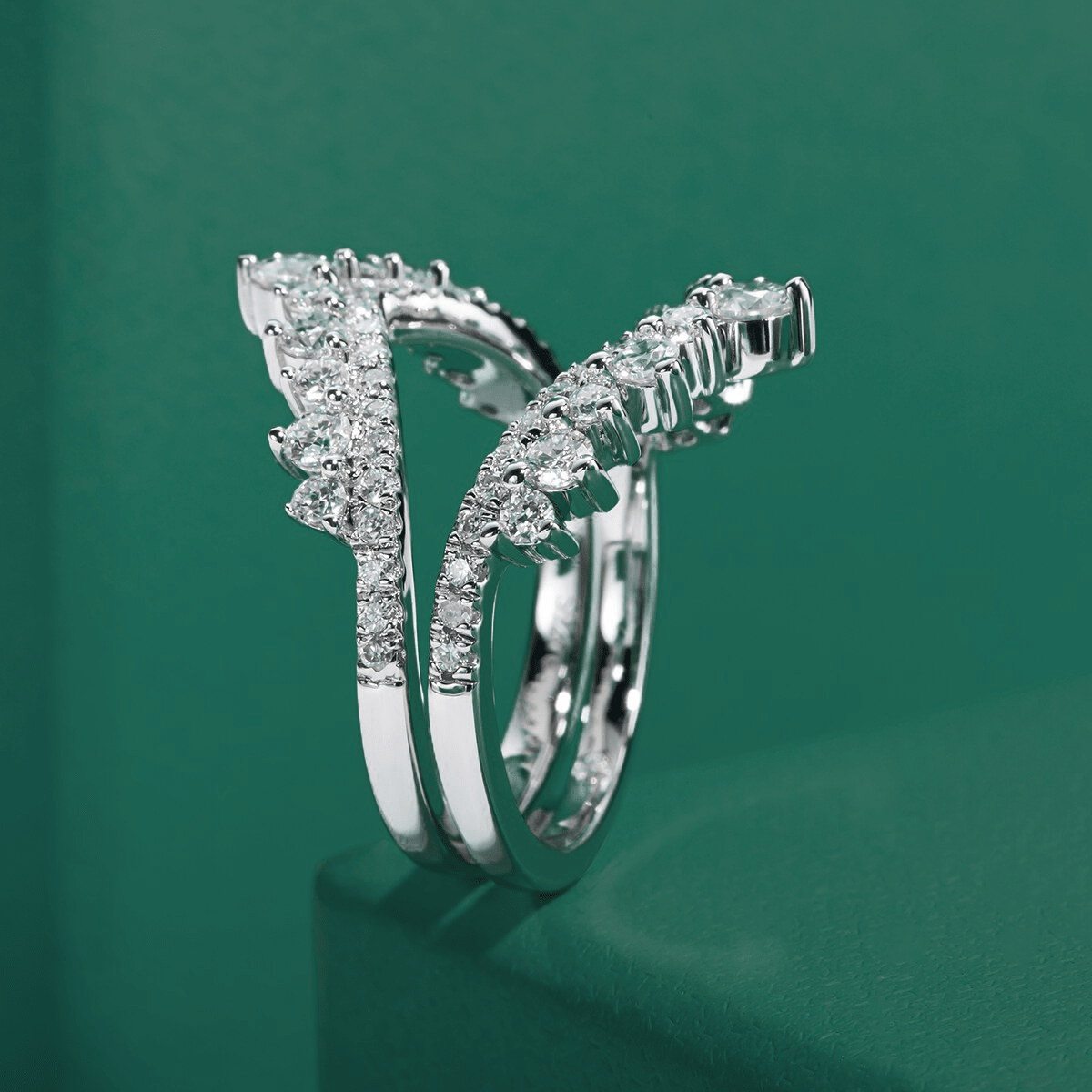 Meia Aliança Imperial Moissanite Moissanite - Momi Jewel
