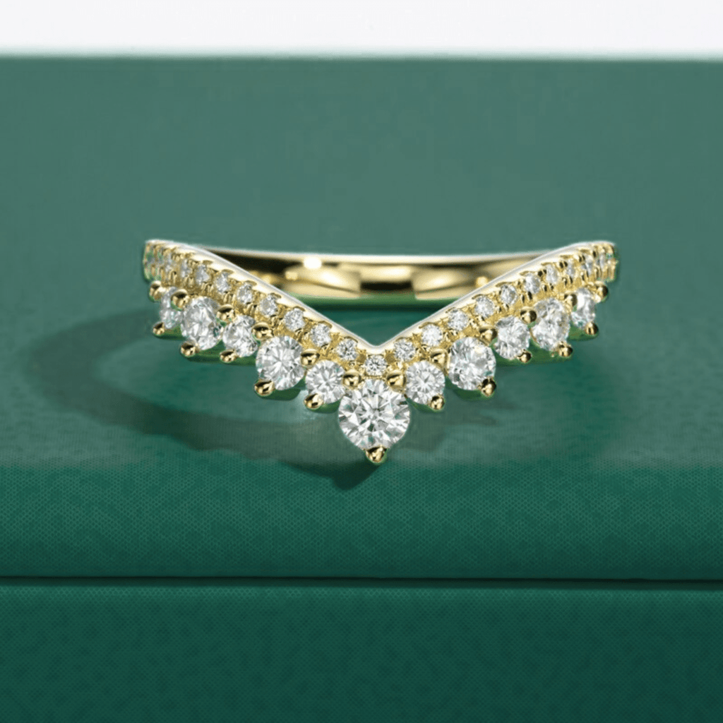 Meia Aliança Imperial Moissanite Moissanite - Momi Jewel