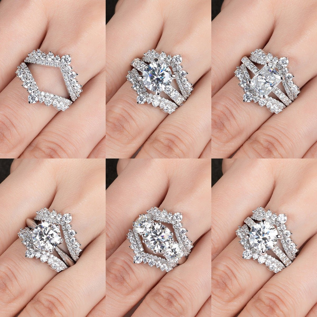 Meia Aliança Imperial Moissanite Moissanite - Momi Jewel