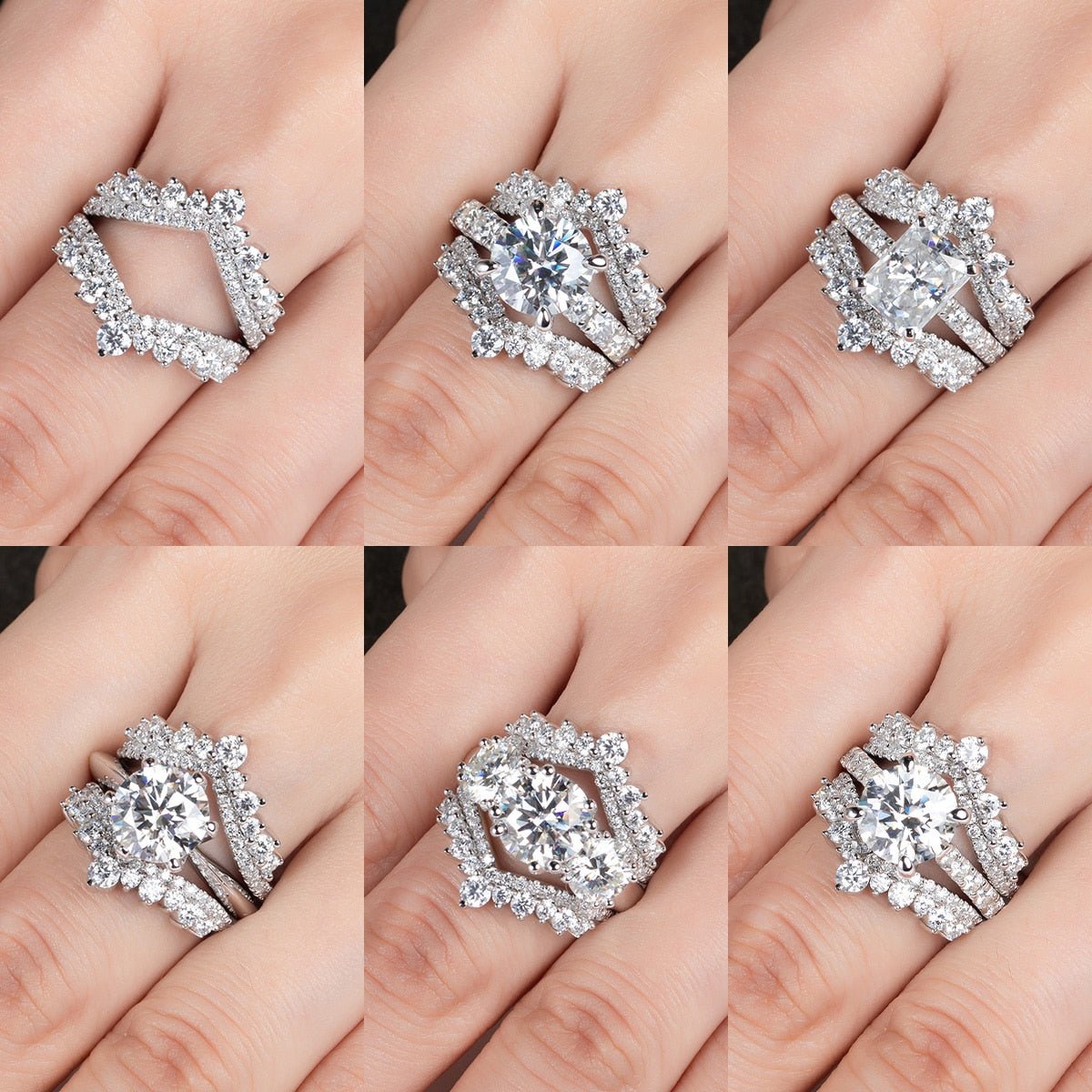 Meia Aliança Imperial Moissanite Moissanite - Momi Jewel